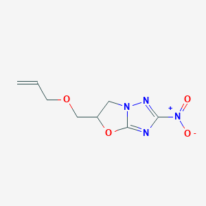 molecular formula C8H10N4O4 B4917542 2-Nitro-5-(prop-2-enoxymethyl)-5,6-dihydro-[1,3]oxazolo[3,2-b][1,2,4]triazole 