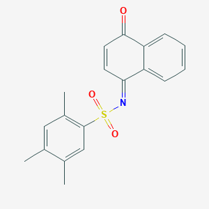 molecular formula C19H17NO3S B491758 2,4,5-三甲基-N-(4-氧代-1(4H)-萘甲叉亚基)苯磺酰胺 CAS No. 518052-45-4