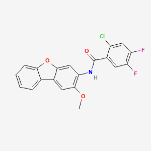 2-chloro-4,5-difluoro-N-(2-methoxydibenzo[b,d]furan-3-yl)benzamide