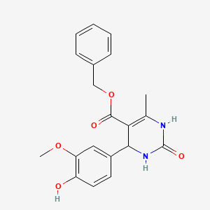 benzyl 4-(4-hydroxy-3-methoxyphenyl)-6-methyl-2-oxo-1,2,3,4-tetrahydro-5-pyrimidinecarboxylate