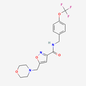 5-(4-morpholinylmethyl)-N-[4-(trifluoromethoxy)benzyl]-3-isoxazolecarboxamide