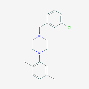 1-[(3-Chlorophenyl)methyl]-4-(2,5-dimethylphenyl)piperazine