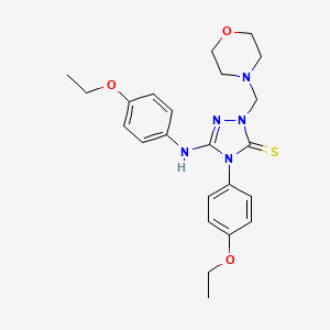 4-(4-ethoxyphenyl)-5-[(4-ethoxyphenyl)amino]-2-(4-morpholinylmethyl)-2,4-dihydro-3H-1,2,4-triazole-3-thione