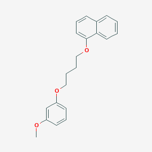 molecular formula C21H22O3 B4917713 1-[4-(3-methoxyphenoxy)butoxy]naphthalene 