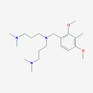 N'-[(2,4-dimethoxy-3-methylphenyl)methyl]-N'-[3-(dimethylamino)propyl]-N,N-dimethylpropane-1,3-diamine