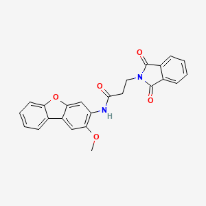 3-(1,3-dioxo-1,3-dihydro-2H-isoindol-2-yl)-N-(2-methoxydibenzo[b,d]furan-3-yl)propanamide