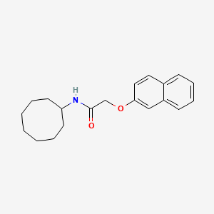 molecular formula C20H25NO2 B4917737 N-cyclooctyl-2-(naphthalen-2-yloxy)acetamide 