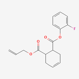 molecular formula C17H17FO4 B4917763 2-O-(2-fluorophenyl) 1-O-prop-2-enyl cyclohex-4-ene-1,2-dicarboxylate 