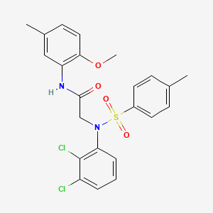 molecular formula C23H22Cl2N2O4S B4917767 N~2~-(2,3-dichlorophenyl)-N~1~-(2-methoxy-5-methylphenyl)-N~2~-[(4-methylphenyl)sulfonyl]glycinamide 