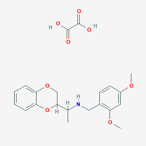 molecular formula C21H25NO8 B4917782 [1-(2,3-dihydro-1,4-benzodioxin-2-yl)ethyl](2,4-dimethoxybenzyl)amine oxalate 