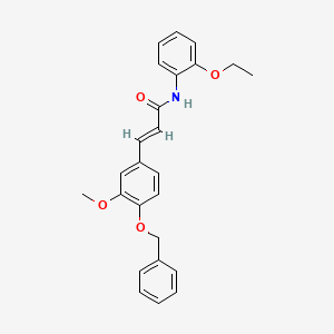 3-[4-(benzyloxy)-3-methoxyphenyl]-N-(2-ethoxyphenyl)acrylamide