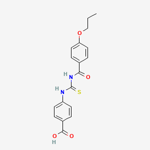 4-({[(4-propoxyphenyl)carbonyl]carbamothioyl}amino)benzoic acid