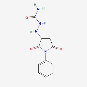 molecular formula C11H12N4O3 B4917902 2-(2,5-dioxo-1-phenyl-3-pyrrolidinyl)hydrazinecarboxamide 