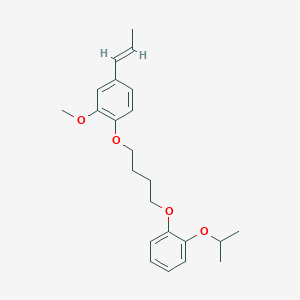 molecular formula C23H30O4 B4917905 1-[4-(2-isopropoxyphenoxy)butoxy]-2-methoxy-4-(1-propen-1-yl)benzene 