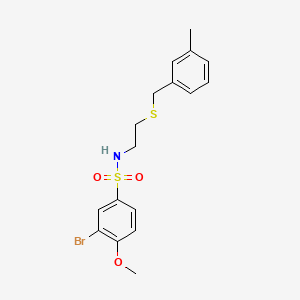 3-bromo-4-methoxy-N-{2-[(3-methylbenzyl)thio]ethyl}benzenesulfonamide