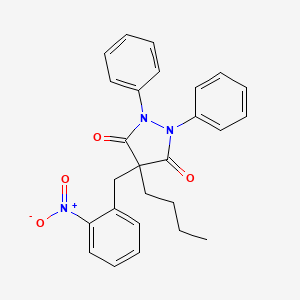 4-butyl-4-(2-nitrobenzyl)-1,2-diphenyl-3,5-pyrazolidinedione