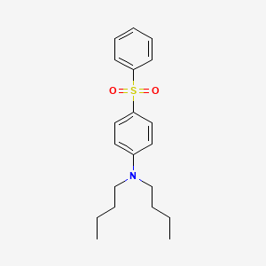 molecular formula C20H27NO2S B4917910 N,N-dibutyl-4-(phenylsulfonyl)aniline 