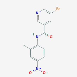 molecular formula C13H10BrN3O3 B4917956 5-bromo-N-(2-methyl-4-nitrophenyl)nicotinamide 