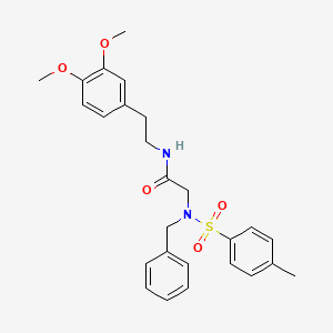 molecular formula C26H30N2O5S B4917970 N~2~-benzyl-N~1~-[2-(3,4-dimethoxyphenyl)ethyl]-N~2~-[(4-methylphenyl)sulfonyl]glycinamide 