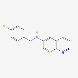 molecular formula C16H13BrN2 B4918007 N-(4-bromobenzyl)-6-quinolinamine 