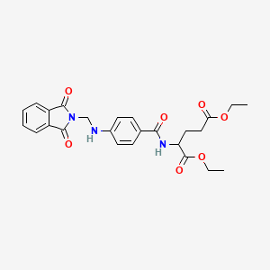 diethyl N-(4-{[(1,3-dioxo-1,3-dihydro-2H-isoindol-2-yl)methyl]amino}benzoyl)glutamate