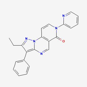 2-ETHYL-3-PHENYL-7-(2-PYRIDYL)PYRAZOLO[1,5-A]PYRIDO[3,4-E]PYRIMIDIN-6(7H)-ONE