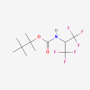 molecular formula C11H17F6NO2 B4918100 2,3,3-trimethylbutan-2-yl N-(1,1,1,3,3,3-hexafluoropropan-2-yl)carbamate 