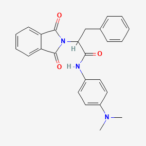 N-[4-(dimethylamino)phenyl]-2-(1,3-dioxo-1,3-dihydro-2H-isoindol-2-yl)-3-phenylpropanamide