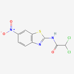 molecular formula C9H5Cl2N3O3S B4918130 2,2-dichloro-N-(6-nitro-1,3-benzothiazol-2-yl)acetamide CAS No. 7681-69-8