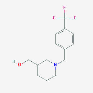 molecular formula C14H18F3NO B4918134 {1-[4-(trifluoromethyl)benzyl]-3-piperidinyl}methanol 