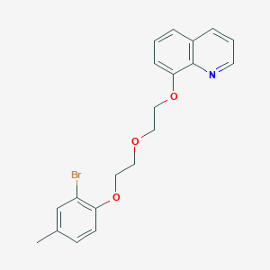 8-{2-[2-(2-bromo-4-methylphenoxy)ethoxy]ethoxy}quinoline