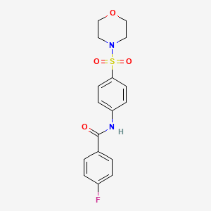 4-fluoro-N-[4-(4-morpholinylsulfonyl)phenyl]benzamide