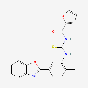 1-[5-(1,3-Benzoxazol-2-YL)-2-methylphenyl]-3-(furan-2-carbonyl)thiourea