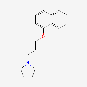 molecular formula C17H21NO B4918197 1-(3-Naphthalen-1-yloxypropyl)pyrrolidine 