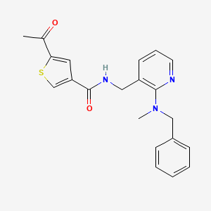 5-acetyl-N-({2-[benzyl(methyl)amino]-3-pyridinyl}methyl)-3-thiophenecarboxamide