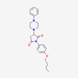 1-(4-Butoxyphenyl)-3-(4-phenylpiperazin-1-yl)pyrrolidine-2,5-dione