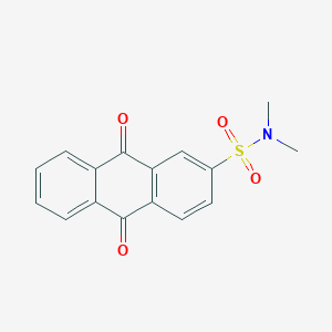 molecular formula C16H13NO4S B491823 N,N-dimethyl-9,10-dioxoanthracene-2-sulfonamide CAS No. 53033-62-8