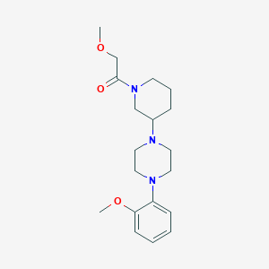 molecular formula C19H29N3O3 B4918245 2-Methoxy-1-[3-[4-(2-methoxyphenyl)piperazin-1-yl]piperidin-1-yl]ethanone 