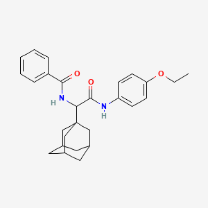 N-{1-(1-adamantyl)-2-[(4-ethoxyphenyl)amino]-2-oxoethyl}benzamide