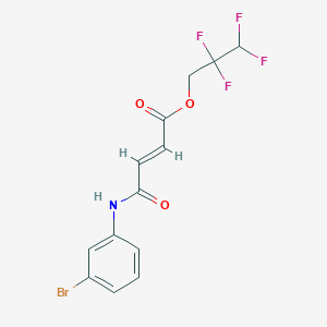 2,2,3,3-tetrafluoropropyl (E)-4-(3-bromoanilino)-4-oxobut-2-enoate