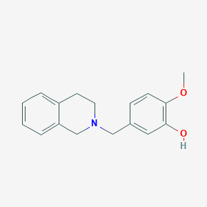 5-(3,4-dihydro-1H-isoquinolin-2-ylmethyl)-2-methoxyphenol