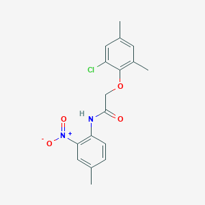 molecular formula C17H17ClN2O4 B4918314 2-(2-chloro-4,6-dimethylphenoxy)-N-(4-methyl-2-nitrophenyl)acetamide 