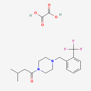 1-(3-methylbutanoyl)-4-[2-(trifluoromethyl)benzyl]piperazine oxalate