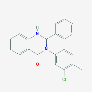 3-(3-chloro-4-methylphenyl)-2-phenyl-1,2-dihydroquinazolin-4-one