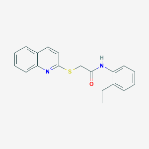 N-(2-ethylphenyl)-2-(2-quinolinylthio)acetamide