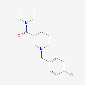 molecular formula C17H25ClN2O B4918355 1-[(4-chlorophenyl)methyl]-N,N-diethylpiperidine-3-carboxamide 