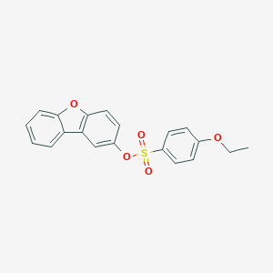 molecular formula C20H16O5S B491840 Dibenzofuran-2-yl 4-ethoxybenzenesulfonate CAS No. 794552-22-0