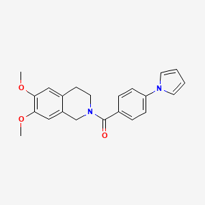 (6,7-dimethoxy-3,4-dihydroisoquinolin-2(1H)-yl)[4-(1H-pyrrol-1-yl)phenyl]methanone