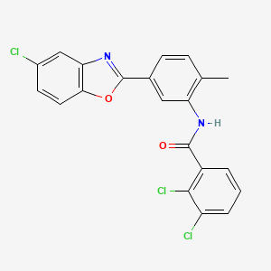 2,3-dichloro-N-[5-(5-chloro-1,3-benzoxazol-2-yl)-2-methylphenyl]benzamide