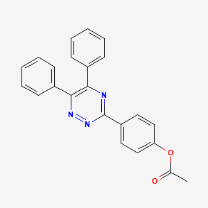 molecular formula C23H17N3O2 B4918449 [4-(5,6-Diphenyl-1,2,4-triazin-3-yl)phenyl] acetate 